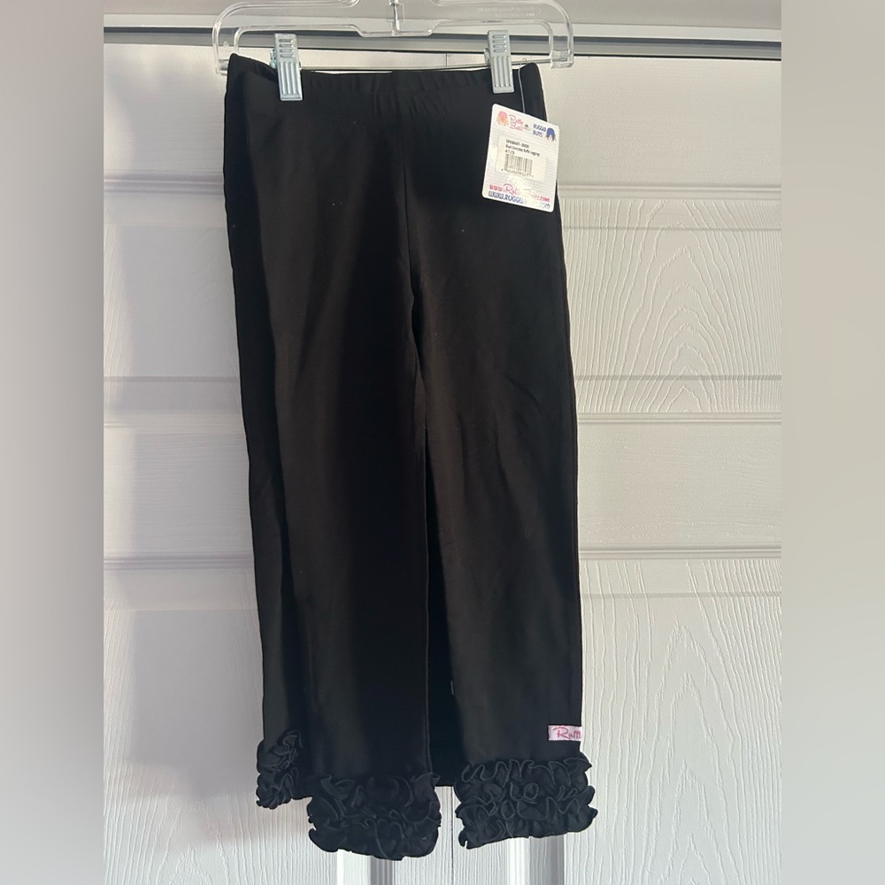 Ruffle Butts Black Ruffle Leggings-2 pairs!!